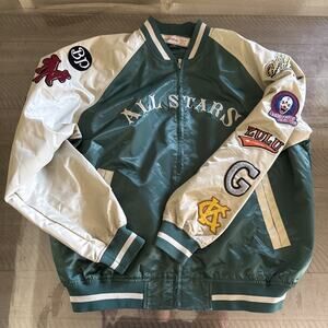 J. C. Freeman and Son Negro League Green All Star Baseball Jacket Coat Sz 2XL